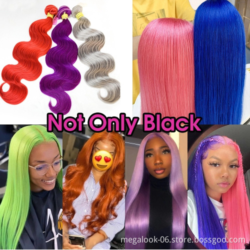 MEGALOOK Small Thinning Baby Mini Afro Short Straight Hair Human Hair For African American Hair